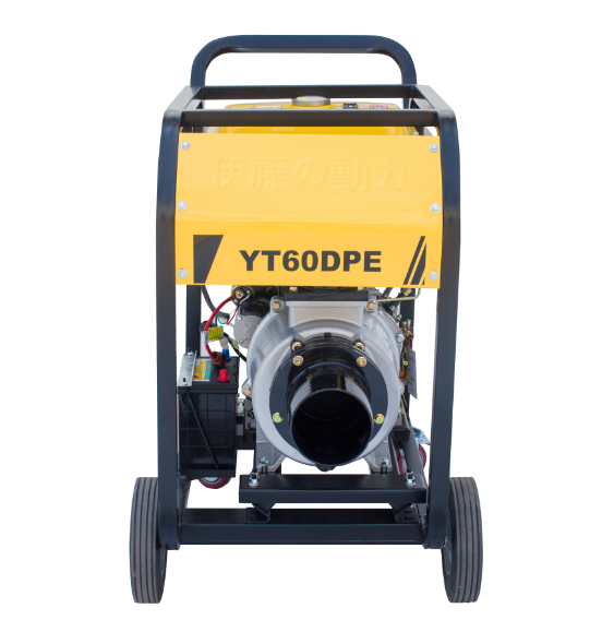 6寸柴油機自吸泵帶輪子伊藤動力YT60DPE