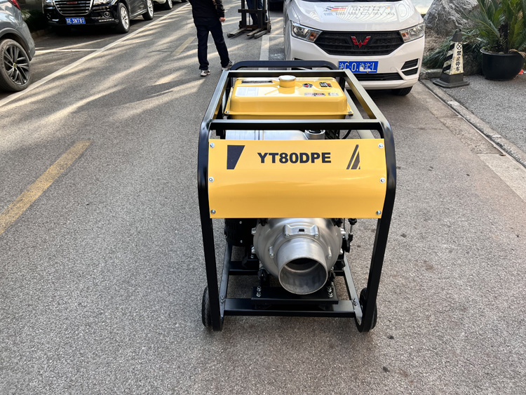 8寸柴油機自吸泵帶輪子伊藤動力YT80DPE-2